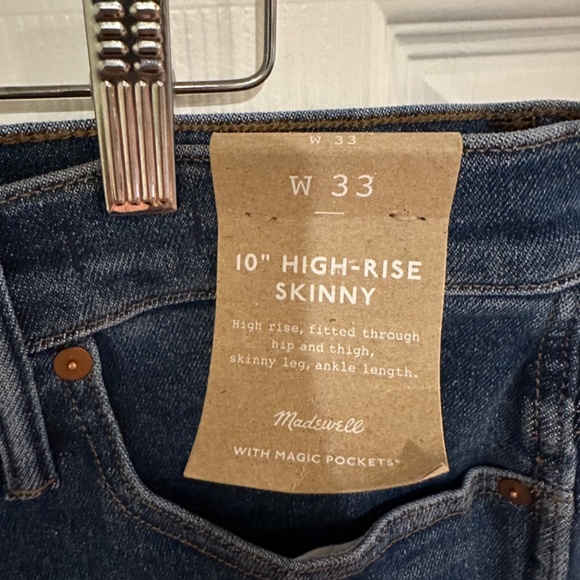 Madewell 10” High-Rise Skinny - Picture 4 of 4